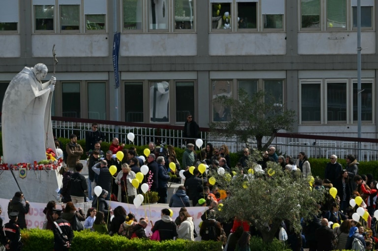 Hospitalised Pope Francis addresses frailty, calls body ‘weak’