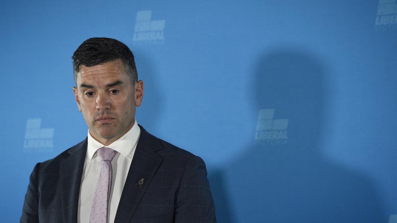 New Victorian Opposition Leader Brad Battin said he was open to giving Mr Pesutto a position in the future. Picture: NewsWire / Andrew Henshaw