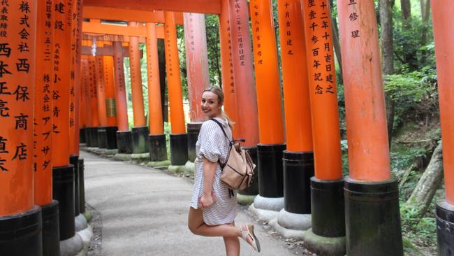 Grace Robinson in Kyoto, Japan.