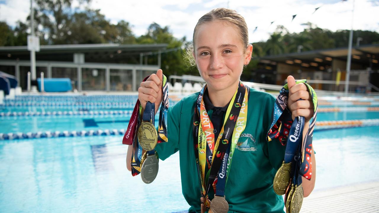 Nellie Pocock is also a standout water polo player. Picture: Patrick Woods.