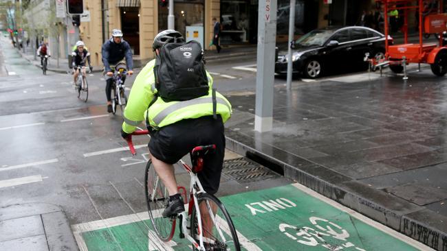 These riders ignored red lights.