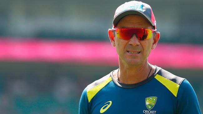 Australian coach Justin Langer has gone part-time as cricket faces a cash crisis.