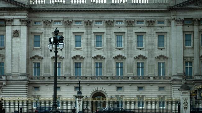 US President Joe Biden's armored limousine is seen as the Presidential motorcade enters the grounds of Buckingham Palace in London on September 18. Picture: AFP