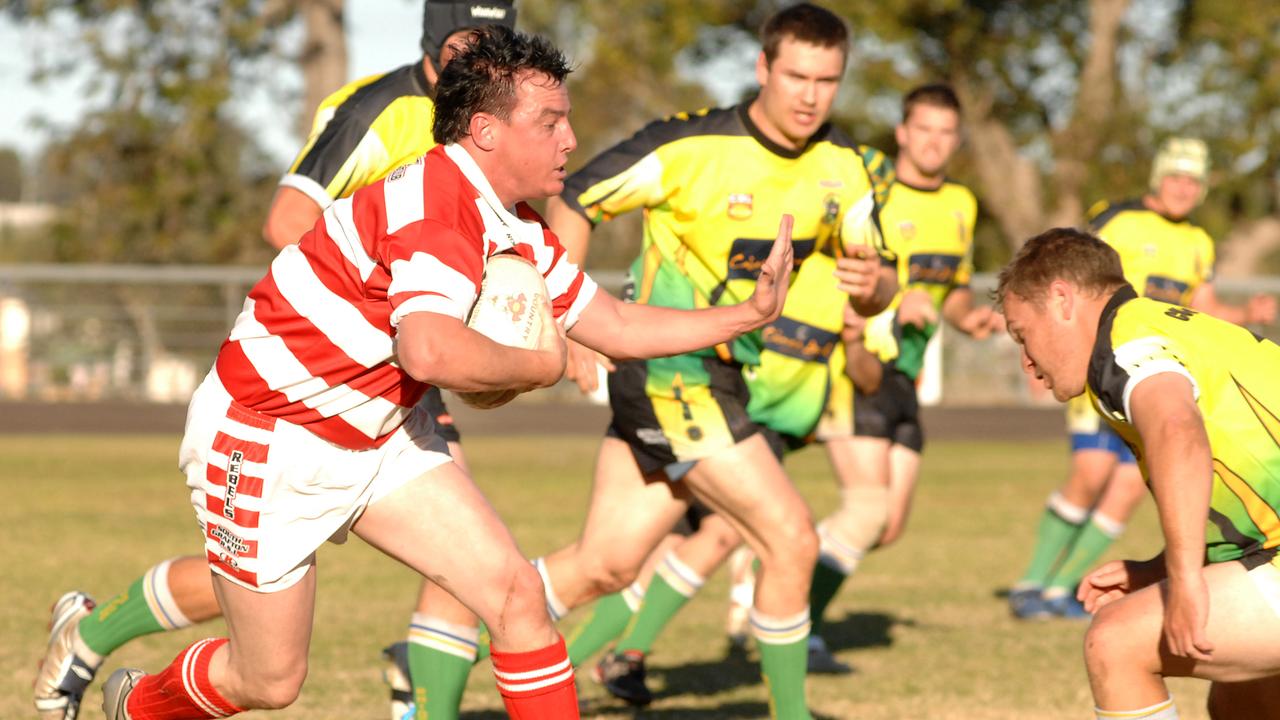 Rebels Adam Shiels back when the Rebels were part of the Northern Rivers Regional rugby League competition.