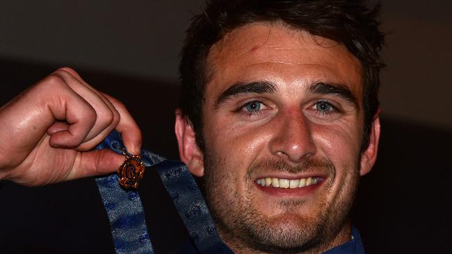 Jobe Watson has officially handed back his 2012 Brownlow Medal.