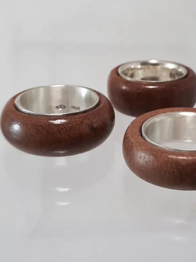 Naomi Schwartz rings with Henley Jetty wood.