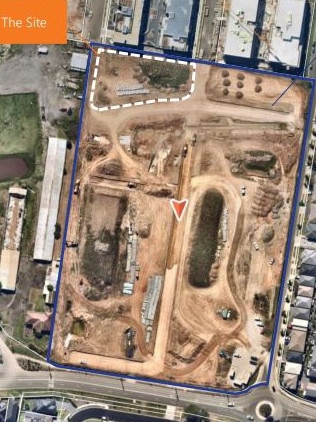 An aerial view of the proposed site. Picture: NSW Government