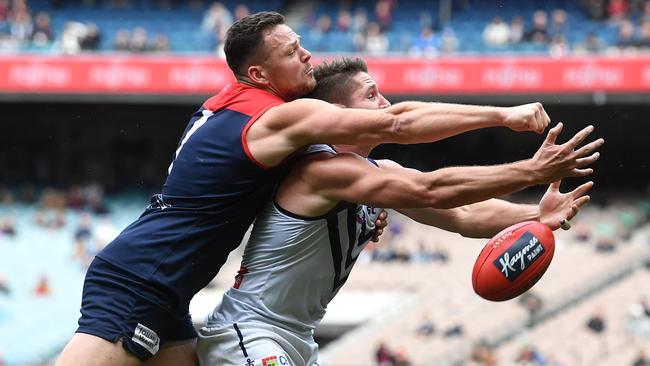 Mick McGuane says it’s time for Steven May to show he’s fair dinkum about fulfilling his marquee recruit status. Picture: AAP Image/Julian Smith.