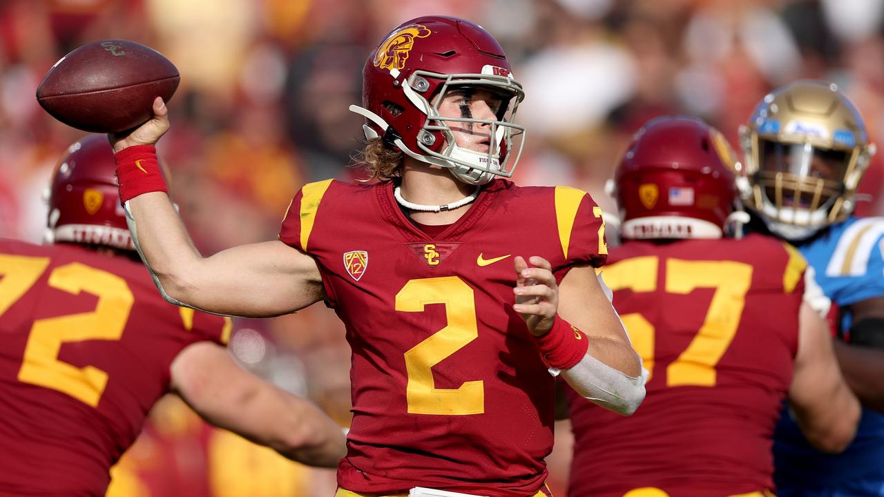 USC’s chant towards BYU blew up in their face because their own quarterback is of Mormon faith. Picture: Harry How/Getty Images