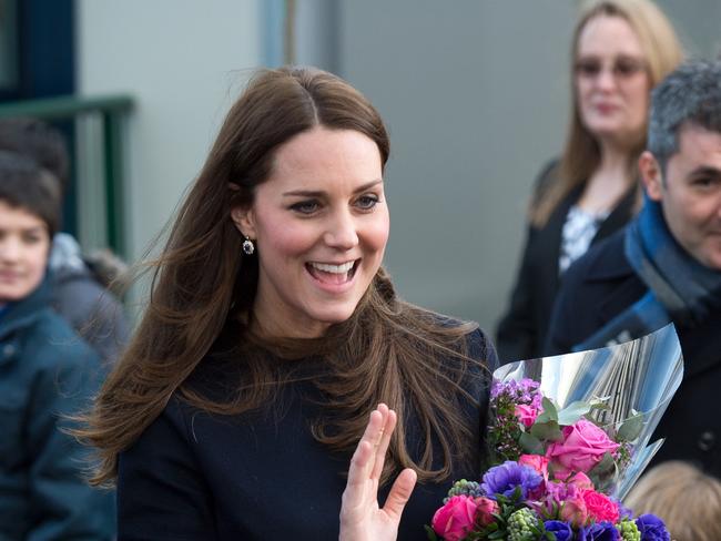 Catherine, Duchess of Cambridge, opens The Clore Art Room at Barlby Primary School in London. Picture: Getty