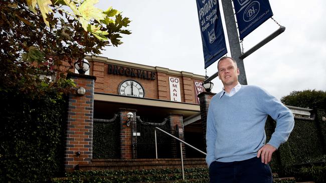 Co-owner Charles Kelly outside the Brookvale Hotel. Picture: Annika Enderborg