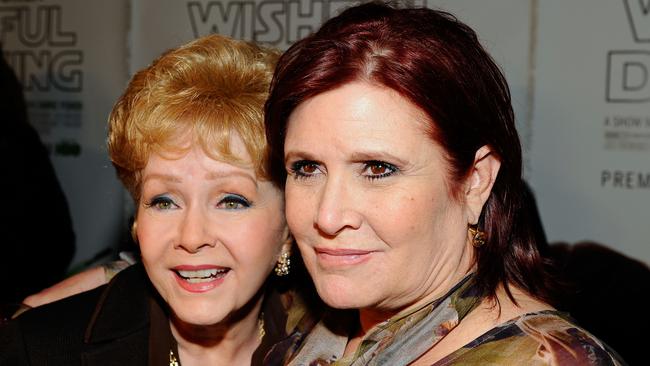 Later in life, Carrie Fisher spoke candidly about her difficult relationship with her famous mother Debbie Reynolds. Picture: Getty Images