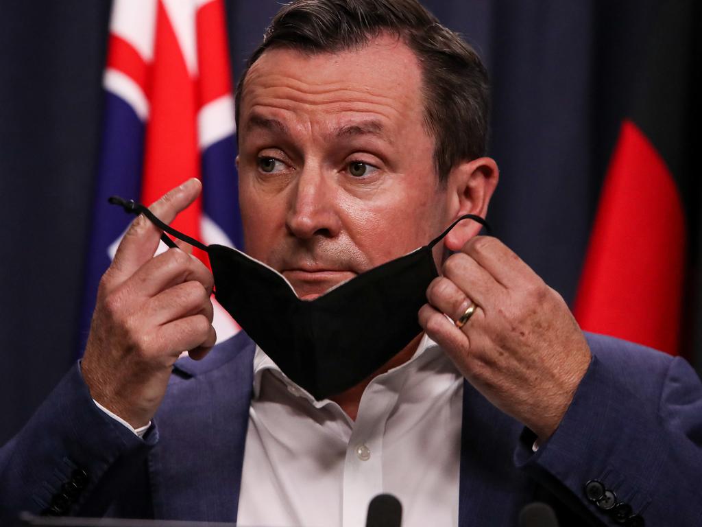 WA Premier Mark McGowan announced the changes on Monday. Picture: Colin Murty/The Australian