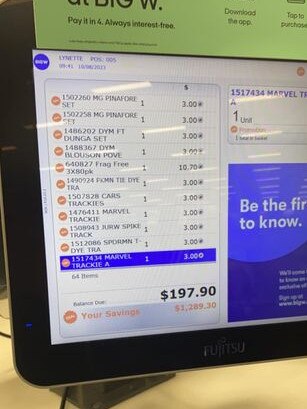 A woman has saved $1300 thanks to a huge Big W sale. Picture: Facebook/Markdown Addicts Australia