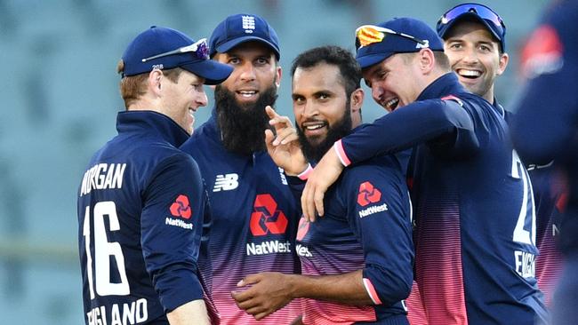 England’s surprising strike bowler, Adil Rashid. Picture: AAP