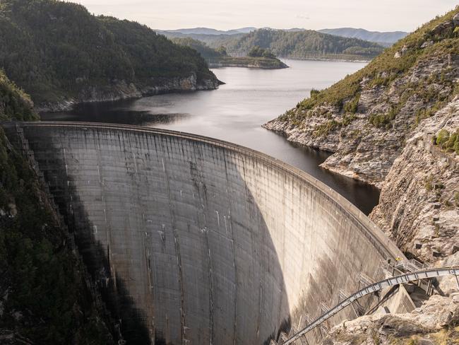 Gordon Dam.  Picture: Hydro Tasmania