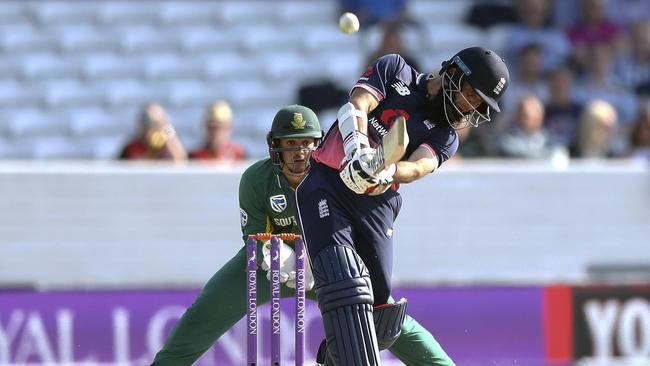 England's Moeen Ali hits a four during his sparkling half-century against the Proteas.