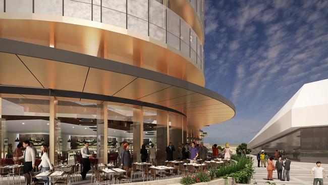 How the expanded Adelaide Casino will look from ground level.