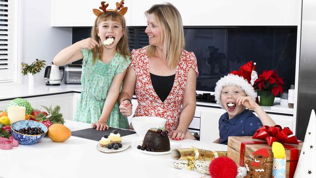 Khanly Clark with her children Charlie, 7, and Ruben, 5. Picture: Darren Leigh Roberts