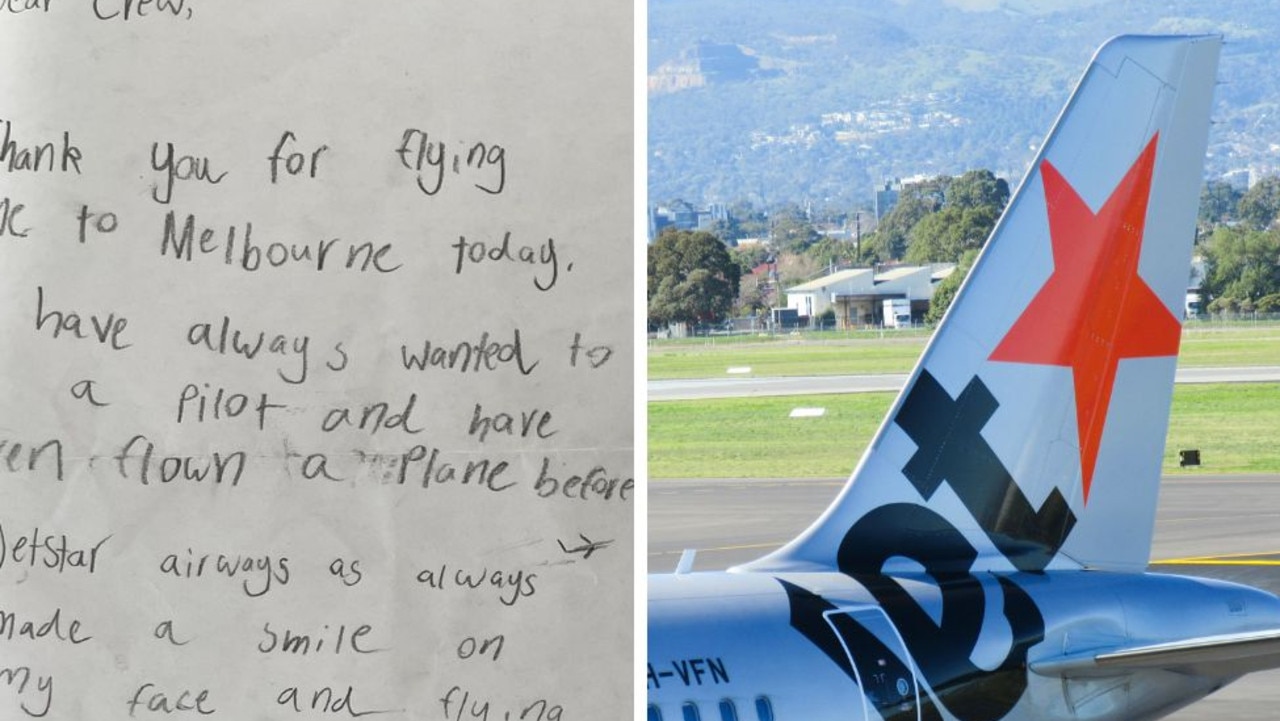 Unexpected act after boy’s letter to Jetstar - news.com.au