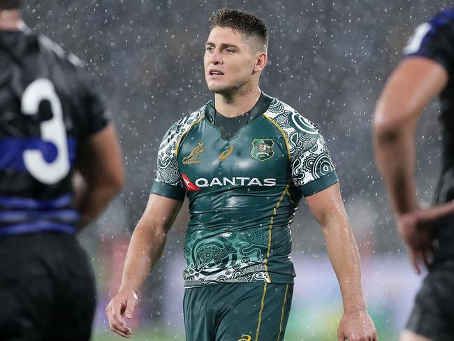 SYDNEY, AUSTRALIA - DECEMBER 05: James O'Connor of the Wallabies looks on during the 2020 Tri-Nations match between the Australian Wallabies and the Argentina Pumas at Bankwest Stadium on December 05, 2020 in Sydney, Australia. (Photo by Mark Metcalfe/Getty Images)