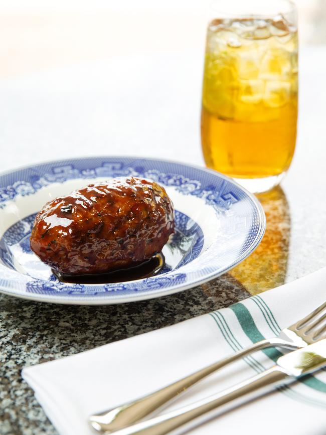 The grilled scotch egg with hoisin sauce. Picture: Mark Stewart
