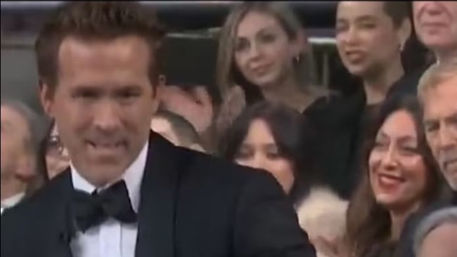 Kevin Costner did not appear amused when Ryan Reynolds made light of the drama surrounding his wife, Blake Lively, and her former director and co-star Justin Baldoni. Picture: NBC