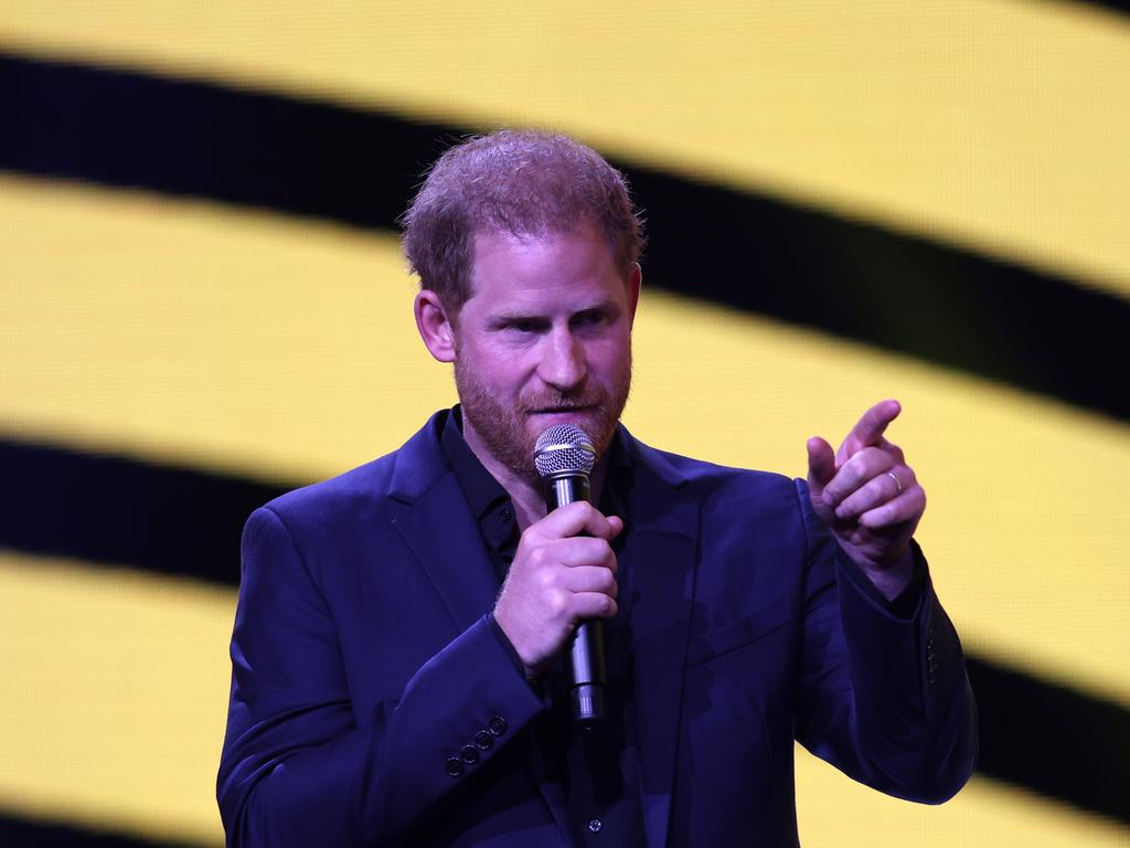 Prince Harry paid tribute to the Invictus Games competitors. Picture: AFP