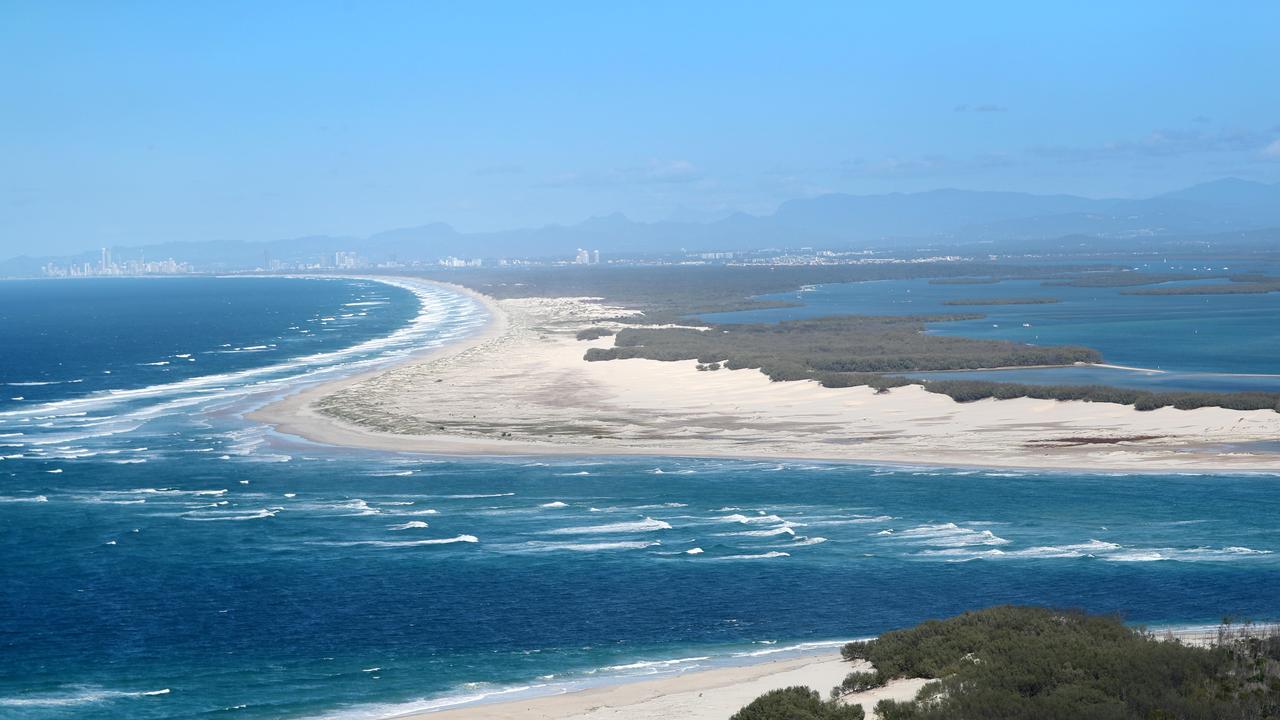 The search for the missing Yak-52 plane around South Stradbroke Island (Jumpinpin) where the pilot and passenger on board are still missing. Picture: NIGEL HALLETT