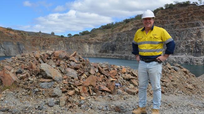EQ Resources chief executive Kevin MacNeill says there is potentially $3b in tungsten at the Mt Carbine mine, which is the only producing tungsten mine in Australia. Picture: Bronwyn Farr.