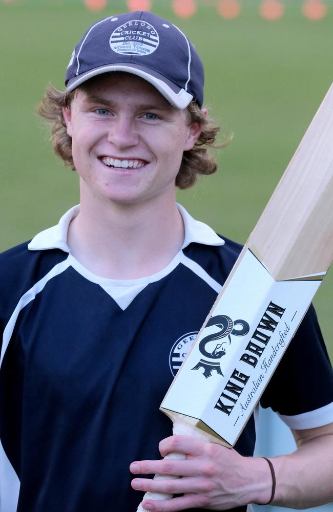 Six Geelong cricketers made the Victorian U21 squad. three were at training Oliver Peake Picture: Mark Wilson