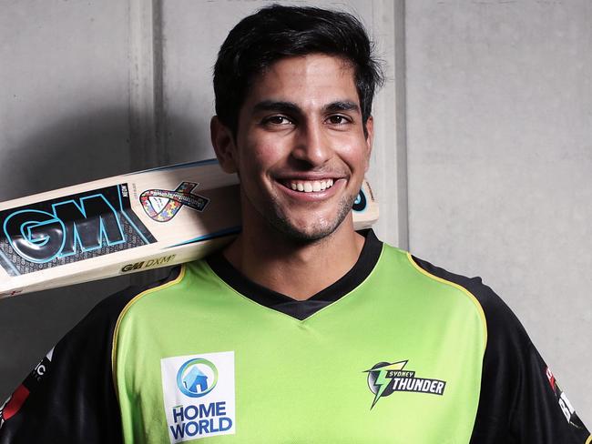 Portrait of Jason Sangha, rising star of Australian cricket has just signed with the Sydney Thunder. Picture. Phil Hillyard