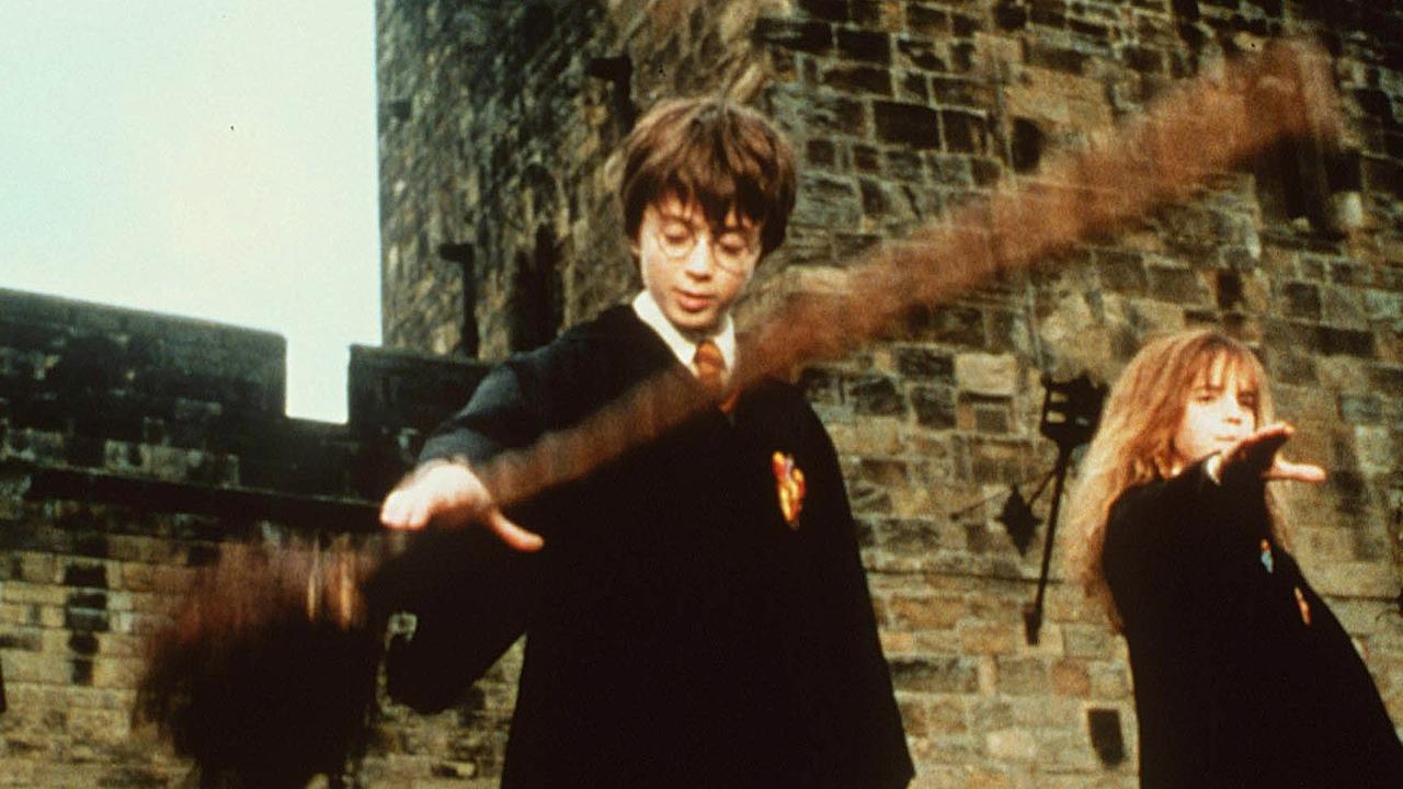 From the movie Harry Potter and the Philosopher's Stone, showing actor Daniel Radcliffe, portraying Harry Potter and Emma Watson as Hermione Granger. Picture: handout via AP