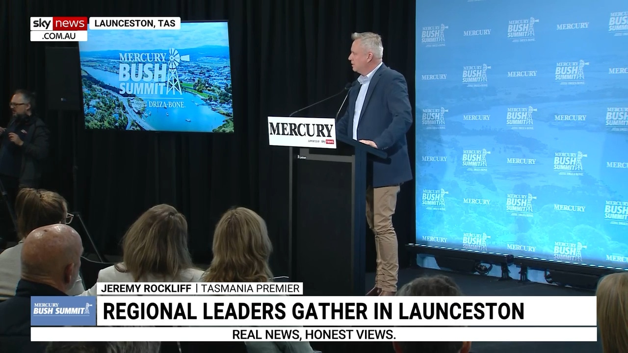 Tasmanian Premier Jeremy Rockliff addresses 2024 Bush Summit in Launceston