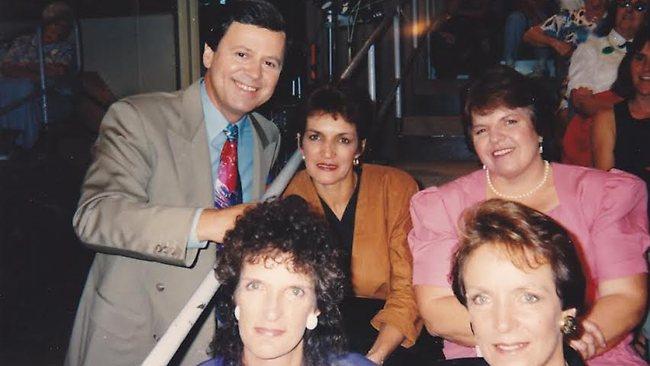 The four sisters, Ann, Merle, Elizabeth and Annette, when they were interviewed by Ray Martin.