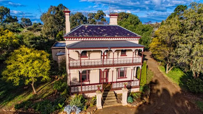 Grand residence: The Chateau at Dookie has been restored to its original 1880s magnificence.