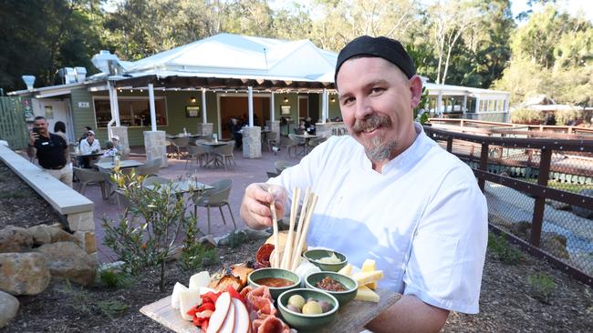 Currumbin Sanctuary's new fine dining venue, The Homestead, is now open to the public. Could you Executive Chef Chris Hicking with some of the tasty offerings. Picture Glenn Hampson