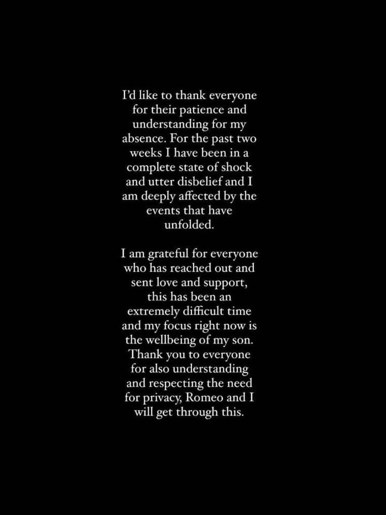 Gracie Piscopo has spoken out for the first time since her partner was charged with murder. Picture: Instagram