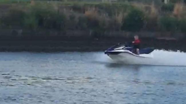 Child spotted jet skiing alone through Gold Coast canal