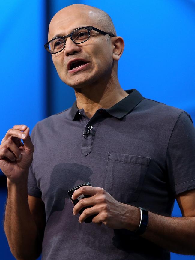 Microsoft CEO Satya Nadella has been forced to cut jobs. Picture: Getty Images