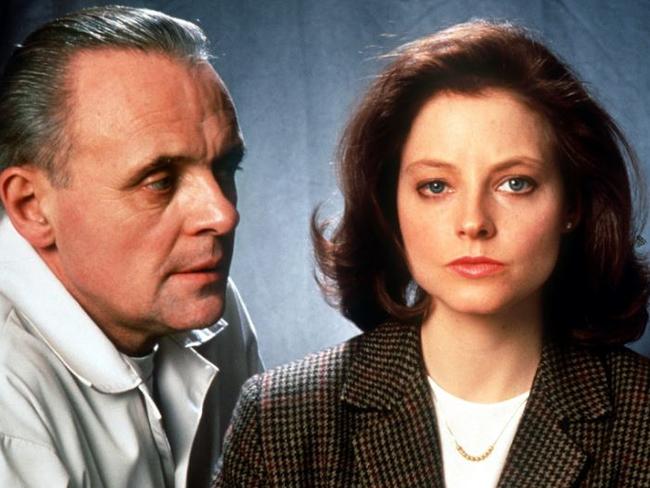 With Anthony Hopkins in the iconic film The Silence of the Lambs.