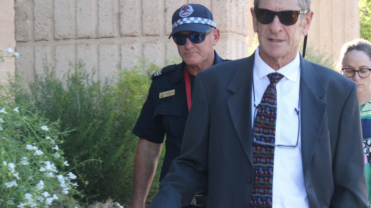 Sergeant Lee Bauwens outside court. Picture: Jason Walls