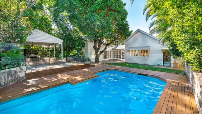 The home also offers an in-ground pool and an undercover deck area. Picture: realestate.com.au