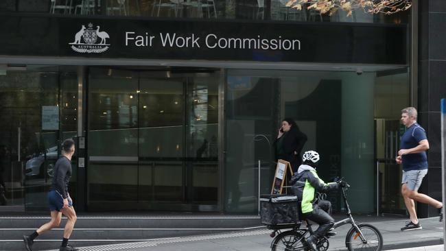 The Fair Work Commission’s annual minimum wage wage decision meant the September quarter result was unlikely to be repeated, economists said. Picture: NCA NewsWire / David Crosling