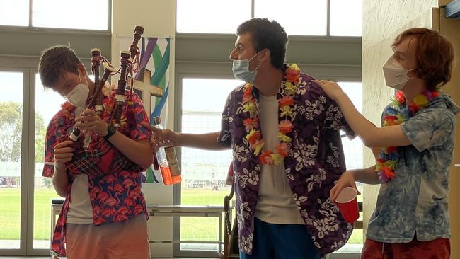 Lots of bright colours bring Mildura Musical Society’s production of Mamma Mia! to life.