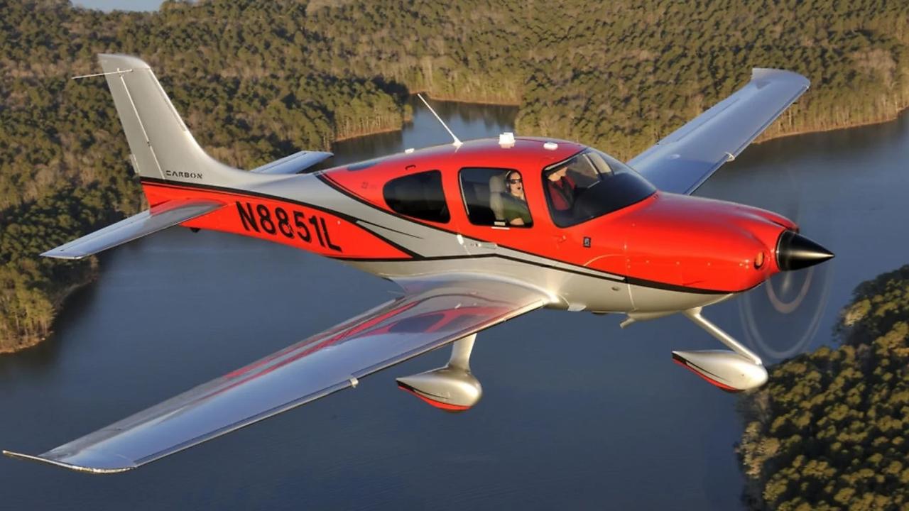 A plane landed on a highway in Nyngan, NSW in January 2025. Picture: Supplied