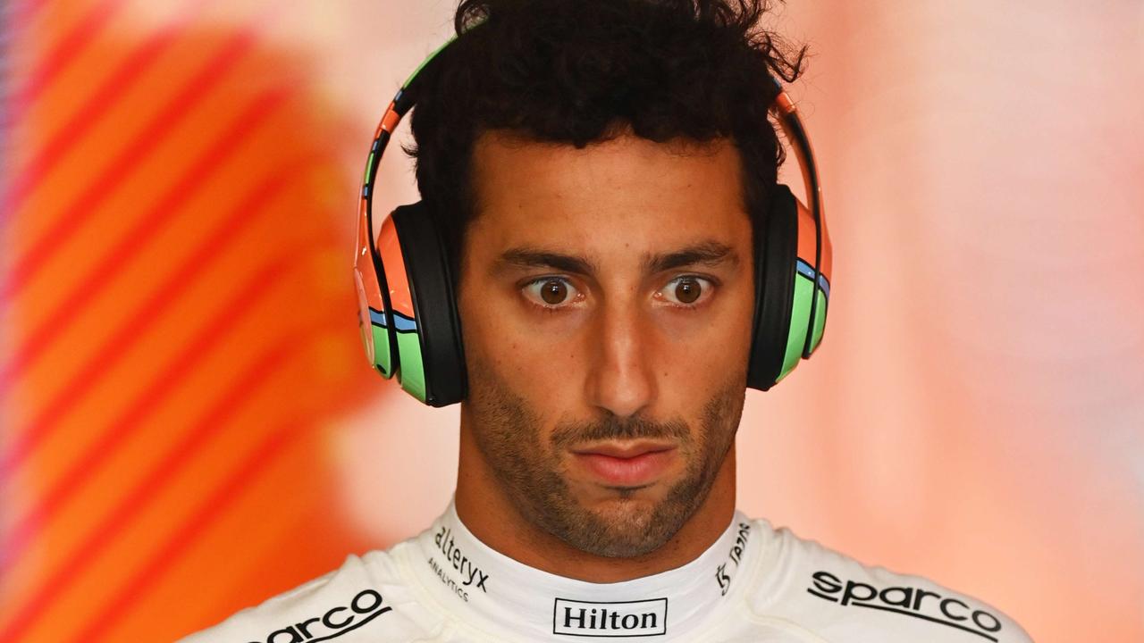 Daniel Ricciardo is feeling the heat. Dan Mullan/Getty Images/AFP