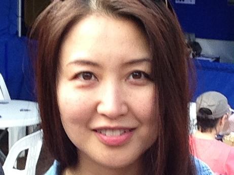 Copy picture: Yuka Kamada who was the cyclist killed in the Brighton truck v bike accident on Monday morning near the intersection of St Kilda St and North Road.  Yuka is with her friend Sachin Dhama.