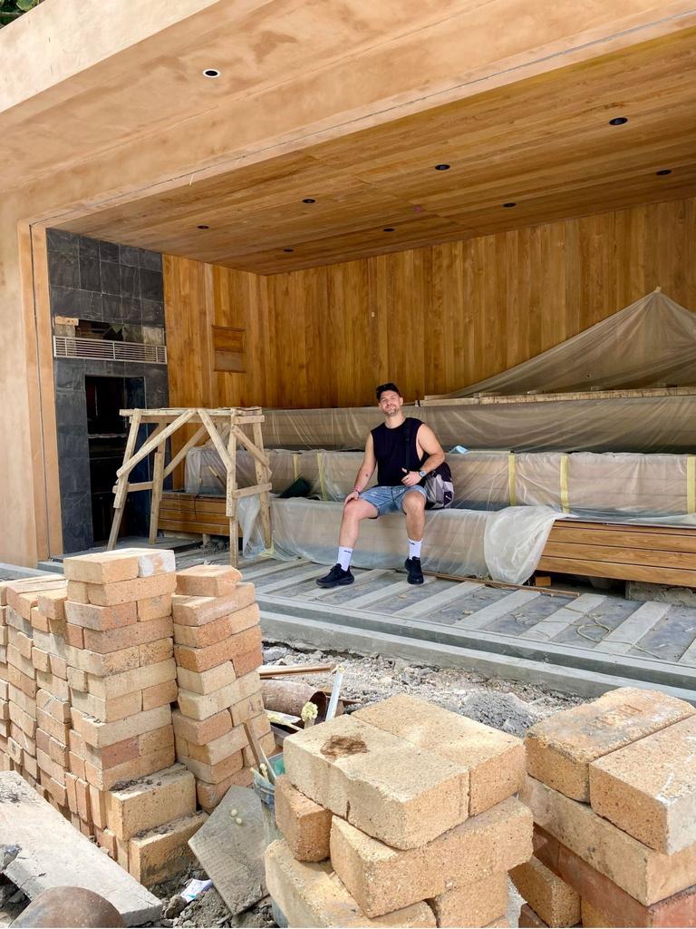 Guests will soon be able to visit a nearly-finished day spa including this sauna. Picture: Troy Nankervis