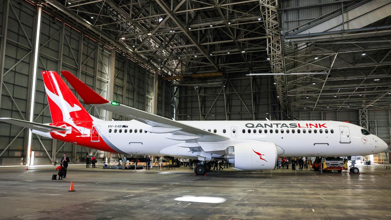 Qantas will get more than 60 new aircraft in coming years, including this Airbus A220. Picture: Getty Images